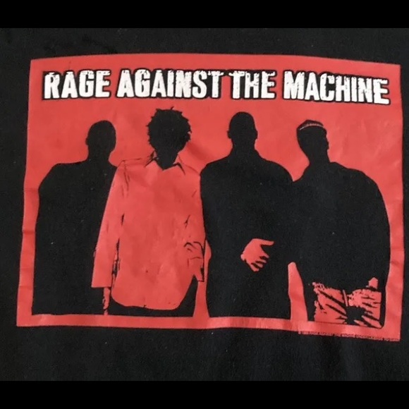 True Vintage 90s Rage Against The Machine band t-shirt Men’s M Tennessee Rivers - Picture 4 of 5